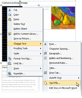 Inserting text from a file