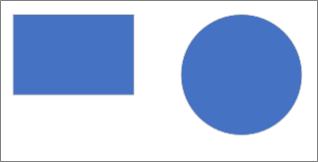 Aligning two shapes.