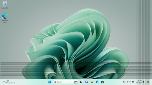 Shows lines along a vertical edge of a Surface screen and also on a horizontal edge.