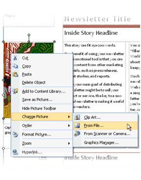Changing a placeholder picture