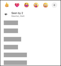 Teams read receipt menu