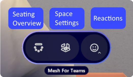 Controls in the immersive space.