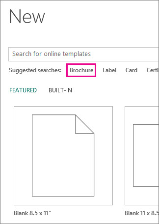 Search for Brochures