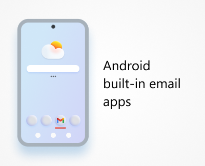 Built-in Android email apps