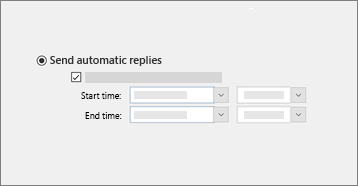 Conceptual screenshot of the Out of Office funtionality