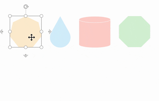 Demonstration of how to use Format Painter to copy formatting to multiple shapes at once.