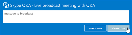 Close the Q&A session