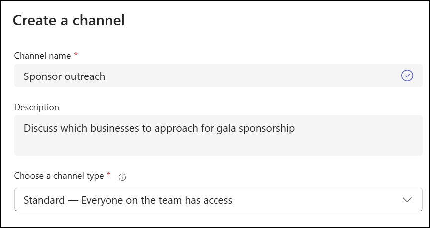 Add a channel to your team.