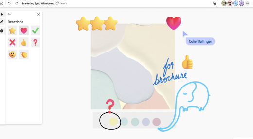 You can add reactions from the Create Panel.