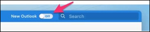 New Outlook for Mac toggle