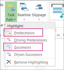 Highlight task with task paths image