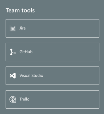 Screenshot of the Quick links web part 