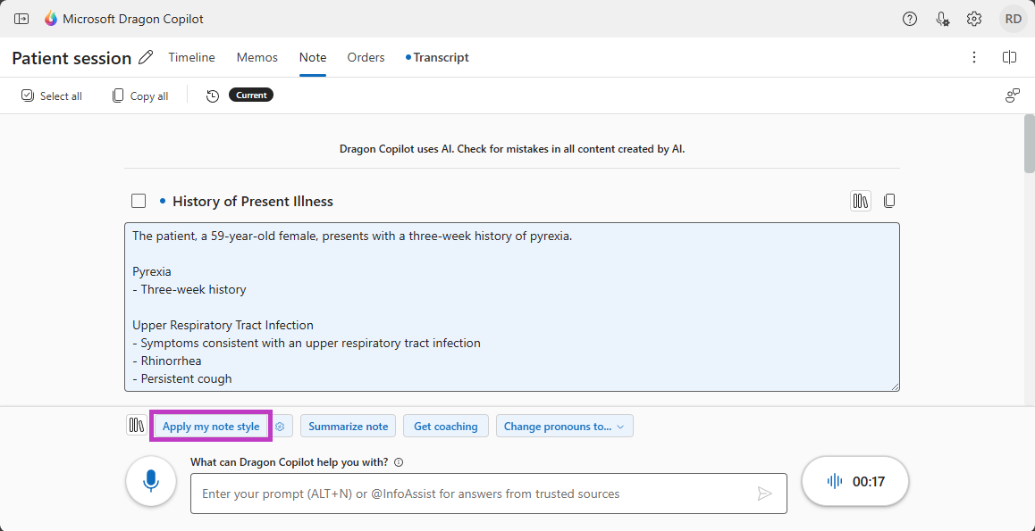 Apply my style prompt highlighted